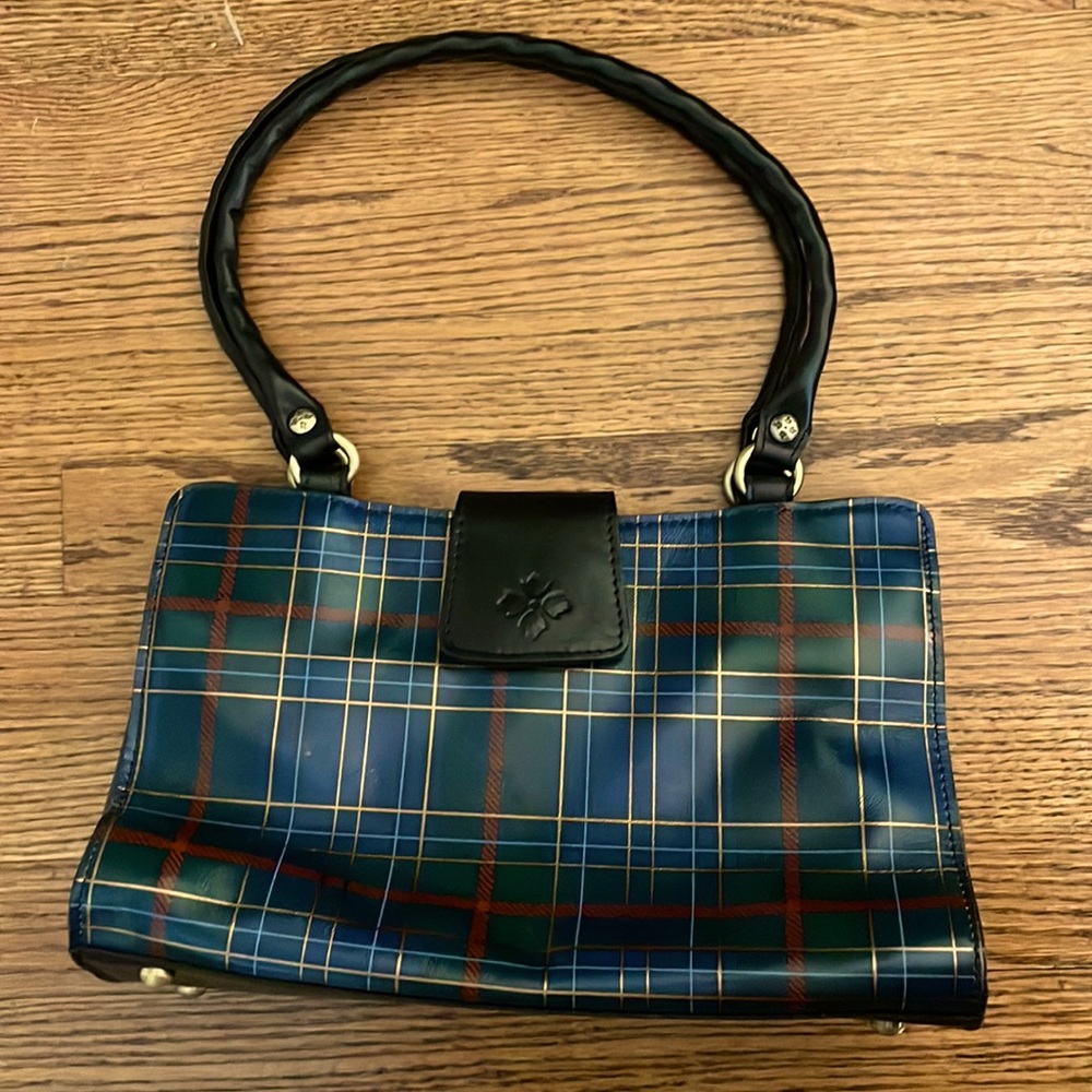 Patricia Nash Tartan Rienzo Blue Satchel